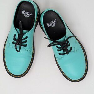 Dr. Martens style 1461 peppermint green/teal oxford shoes, size 4 (M)/5(W)